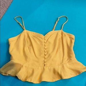 yellow crop top